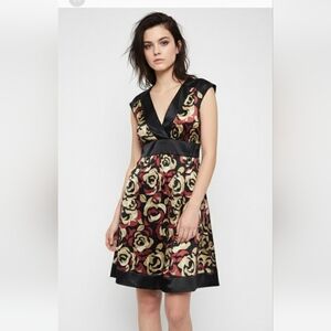 Vintage Intrigue Dress Y2K Goth Whimsigoth Black Maroon Retro 12